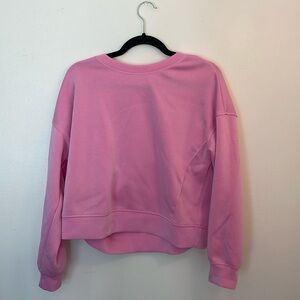 All in motion pink cropped crew neck Size: L 🩷